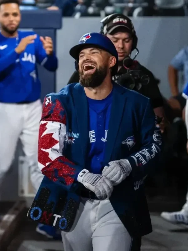 Nathan Lukes Toronto Blue Jays 2025 Home Run Blue Jacket