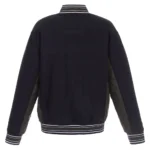 Navy-Charcoal Montreal Canadiens Poly-Twill Wool Accent Jacket