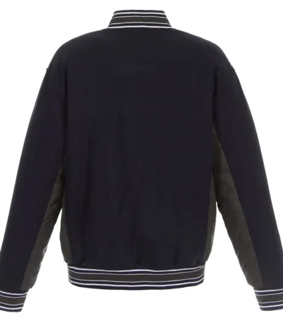 Navy-Charcoal Montreal Canadiens Poly-Twill Wool Accent Jacket