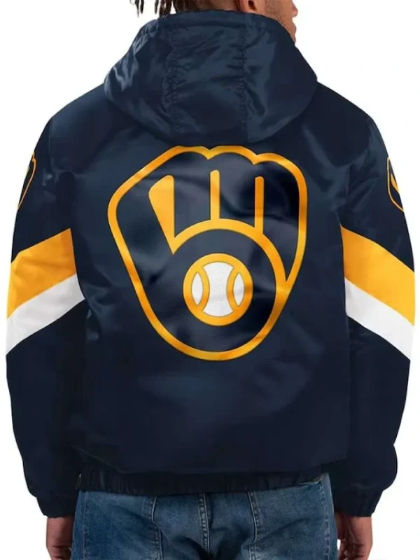 Milwaukee Brewers Force Play II Hoodie Half-Zip Jacket