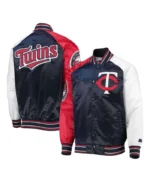 Reliever Minnesota Twins Navy Satin Jacket