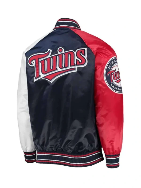 Reliever Minnesota Twins Navy Satin Jacket
