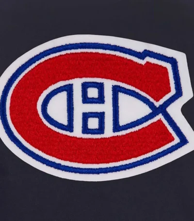Navy Montreal Canadiens Front Hit Poly Twill Jacket