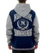 Throwback Prep NY Yankees Navy Hoodie Jacket