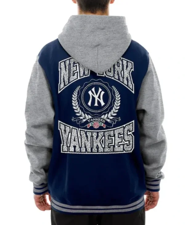 Throwback Prep NY Yankees Navy Hoodie Jacket