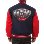 Navy-Red New Orleans Pelicans Varsity Jacket