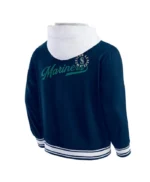 Seattle Mariners Navy Cotton Hooded Jacket