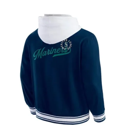 Seattle Mariners Navy Cotton Hooded Jacket