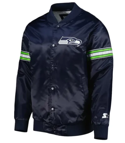 Navy Seattle Seahawks The Pick and Roll Jacket