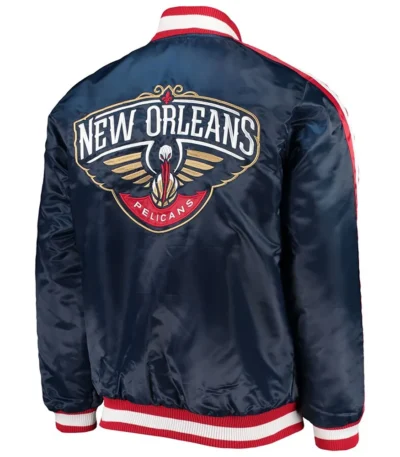 Navy The Offensive New Orleans Pelicans Satin Jacket