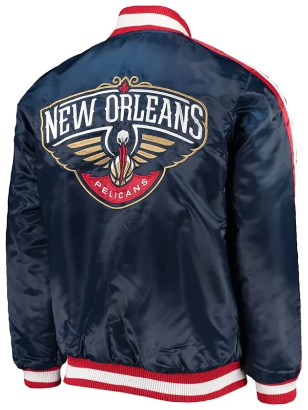 Navy The Offensive New Orleans Pelicans Satin Jacket