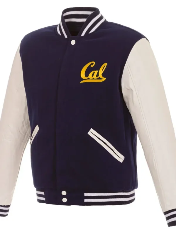 Navy/White California Golden Bears Varsity Jacket