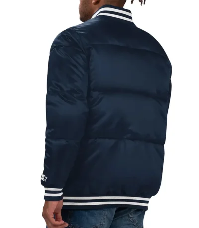 Navy Winnipeg Jets Bronx Bubble Jacket