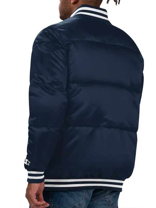 Navy Winnipeg Jets Bronx Bubble Jacket