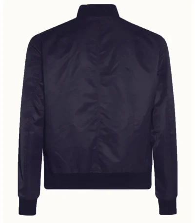 Navy Winnipeg Jets Lightweight Nylon Bomber Jacket