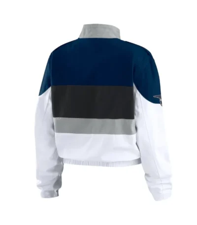 NY Yankees Racing Navy/White Full-Zip Jacket