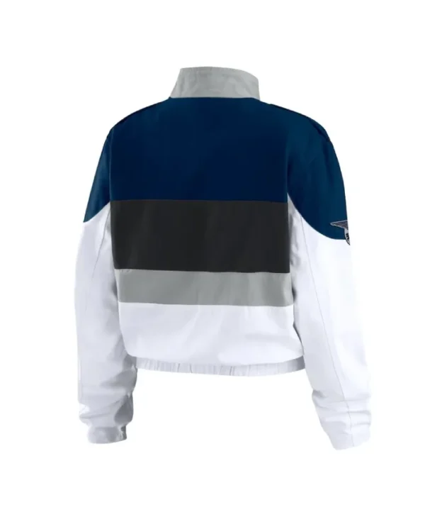 NY Yankees Racing Navy/White Full-Zip Jacket