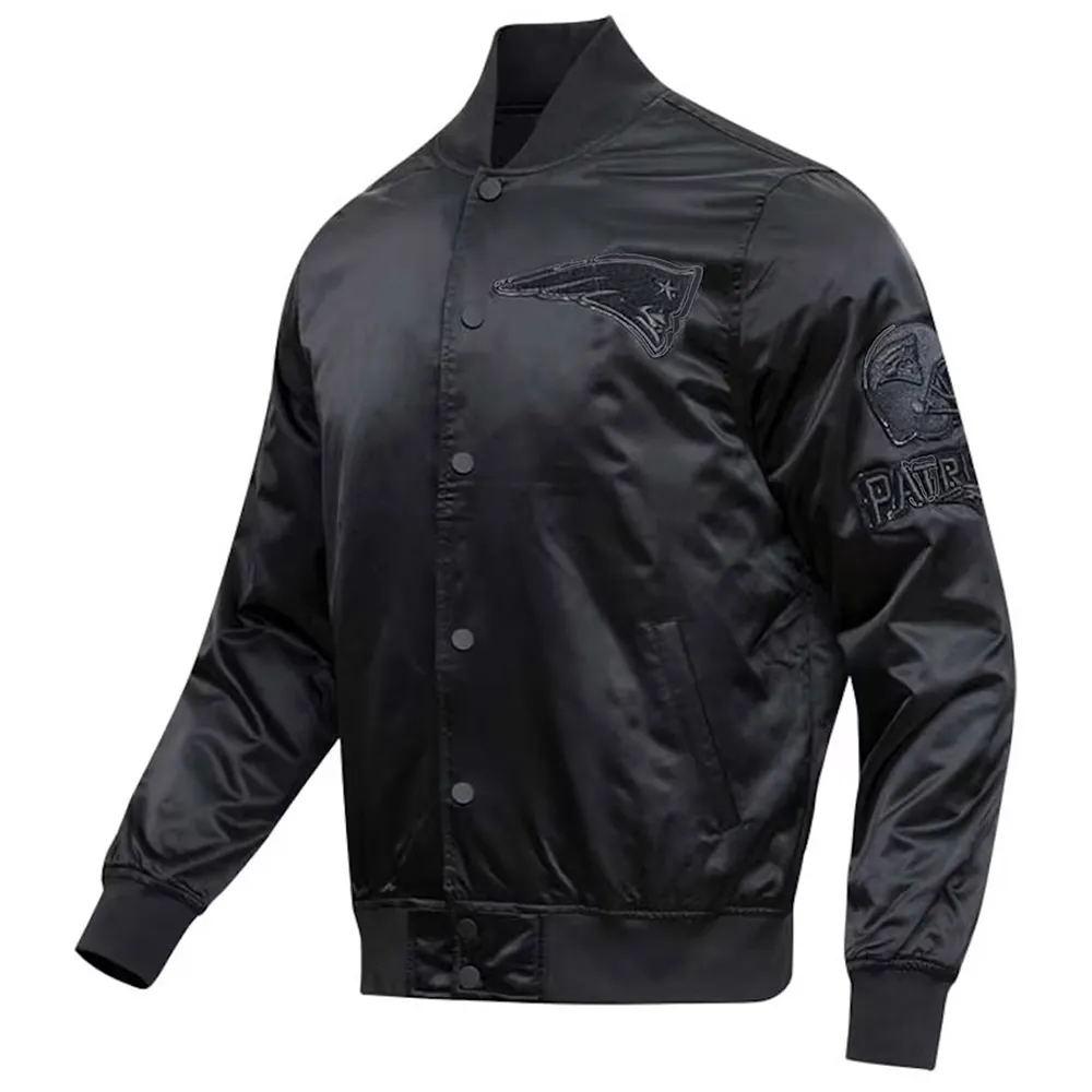 New England Patriots Black Triple Jacket New England Patriots Black Triple Jacket