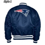 New England Patriots Blue Bomber Jacket