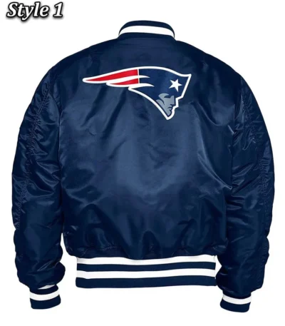 New England Patriots Blue Bomber Jacket