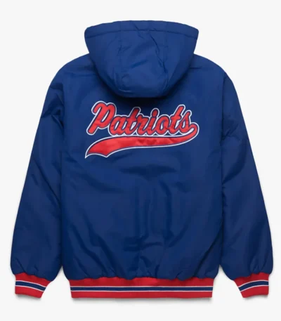 New England Patriots Blue Hooded Jacket