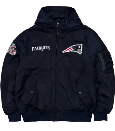 New England Patriots Historic L-2B Hooded Bomber Jacket