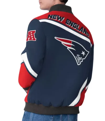 New England Patriots Maximum Racing Navy Jacket