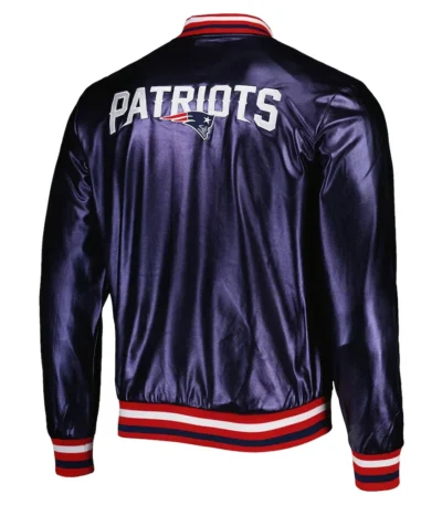 New England Patriots Metallic Navy Jacket