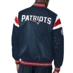New England Patriots Midweight Navy Satin Jacket
