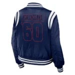 New England Patriots Navy Bomber Full-Zip Jacket
