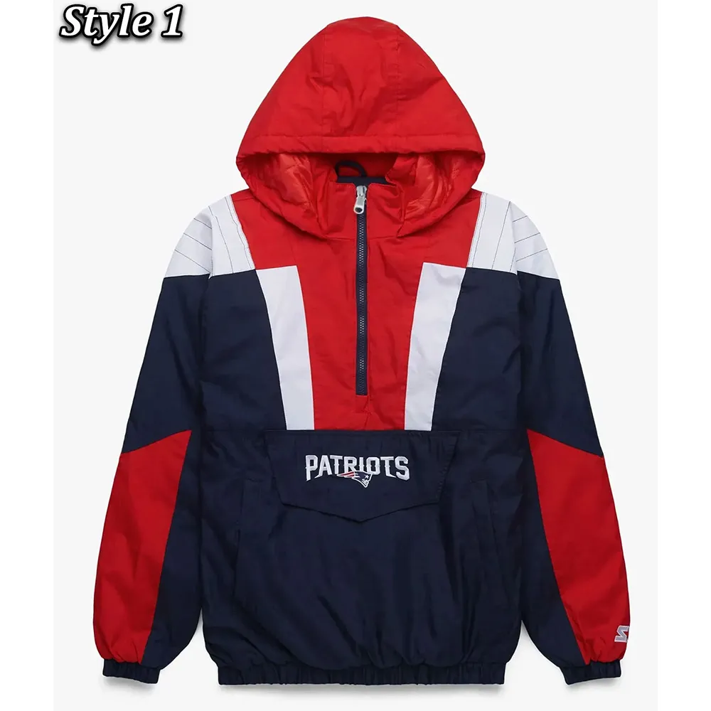 New England Patriots Pullover Jacket New England Patriots Pullover Jacket