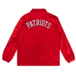 New England Patriots Red Satin Windbreaker