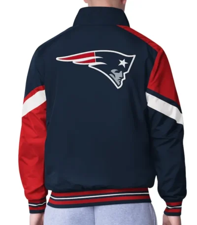 New England Patriots Strong Arm Navy Full-Zip Jacket