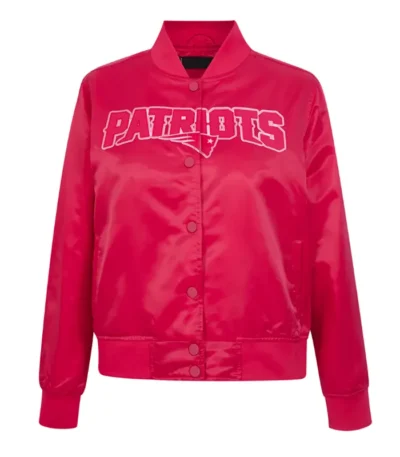 New England Patriots Triple Pink Satin Jacket