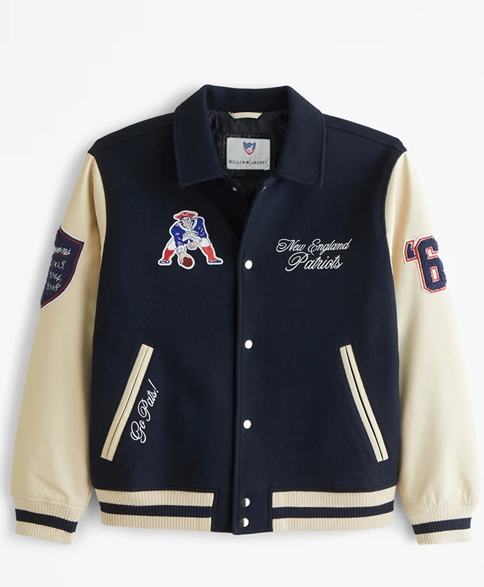 New England Patriots Varsity Bomber Jacket New England Patriots Varsity Bomber Jacket