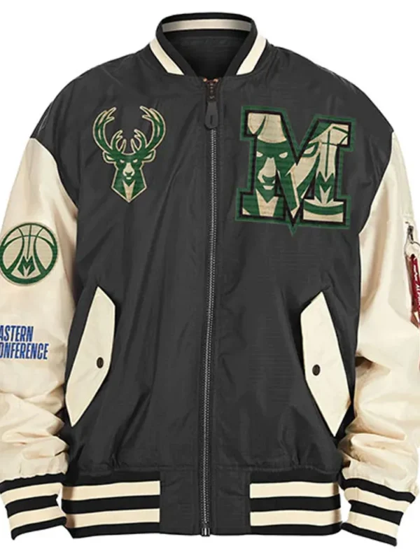 New Era Milwaukee Bucks Bomber Jacket