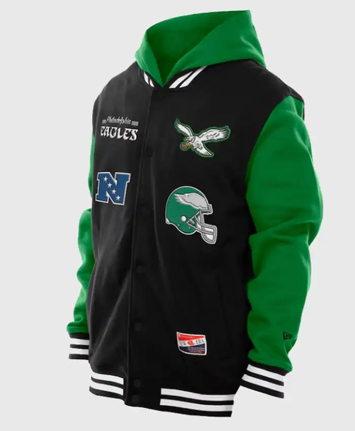 New Era Philadelphia Eagles Hooded Jacket New Era Philadelphia Eagles Hooded Jacket