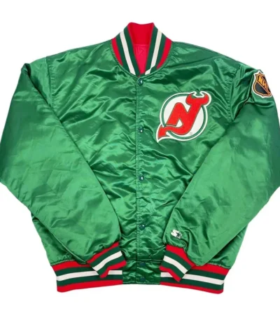 New Jersey Devils 90s Green Jacket
