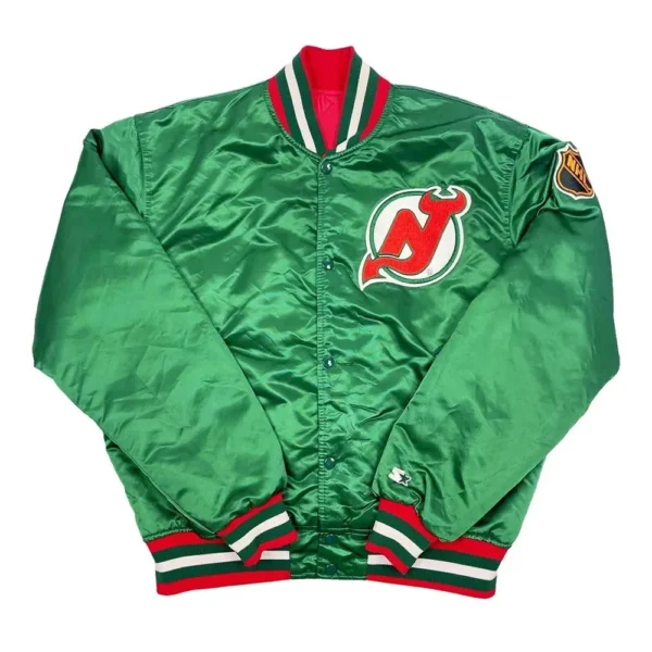 New Jersey Devils 90s Green Jacket