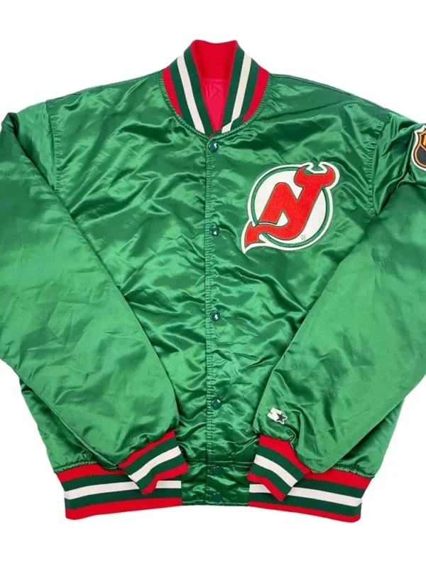 New Jersey Devils 90s Green Jacket