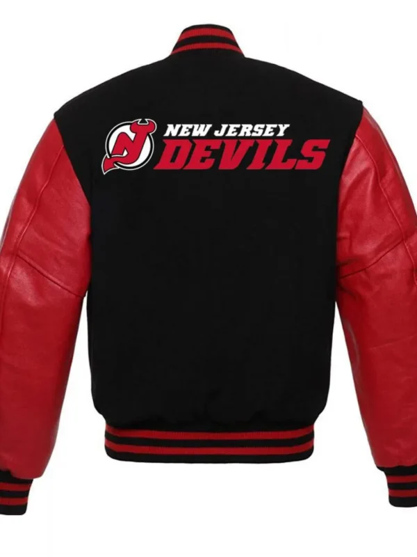New Jersey Devils Red and Black Jacket