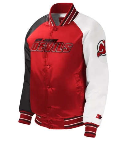 New Jersey Devils Youth Varsity Satin Jacket
