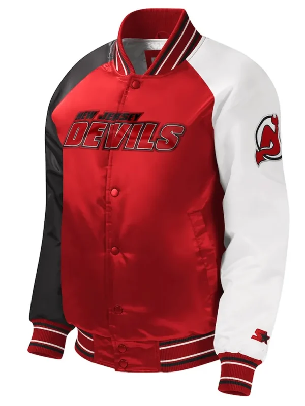 New Jersey Devils Youth Varsity Satin Jacket