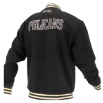 New Orleans Pelicans Logoman Shadow Black Varsity Jacket
