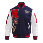 New Orleans Pelicans Mashup Classic Rib Varsity Jacket