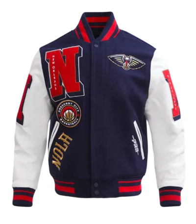 New Orleans Pelicans Mashup Classic Rib Varsity Jacket