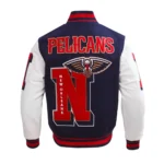 New Orleans Pelicans Mashup Classic Rib Varsity Jacket