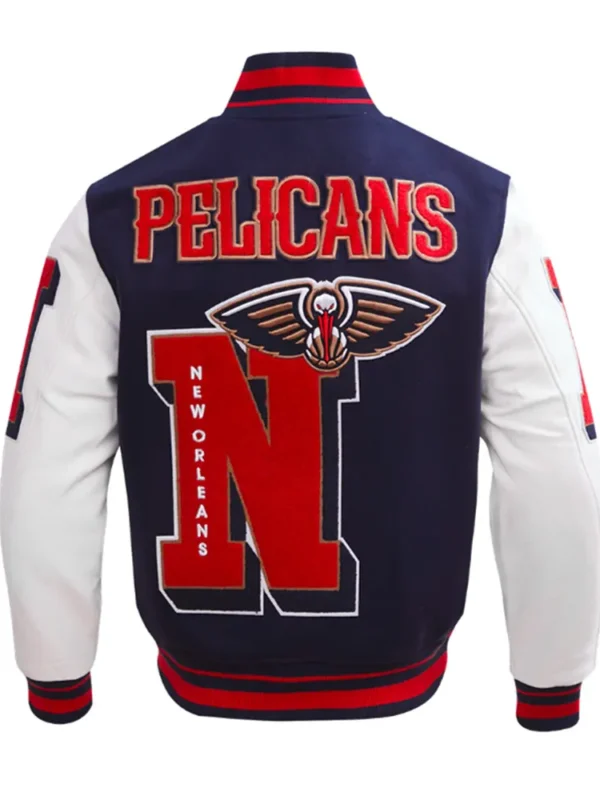 New Orleans Pelicans Mashup Classic Rib Varsity Jacket