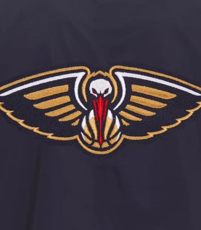 New Orleans Pelicans Nylon Navy Bomber Lightweight Jacket