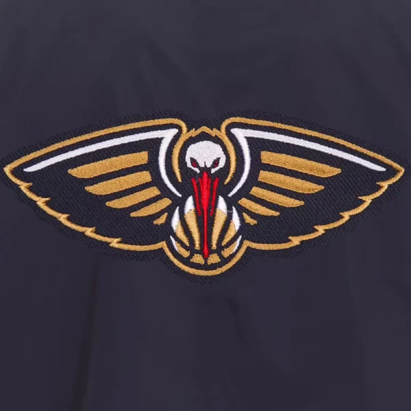 New Orleans Pelicans Nylon Navy Bomber Lightweight Jacket